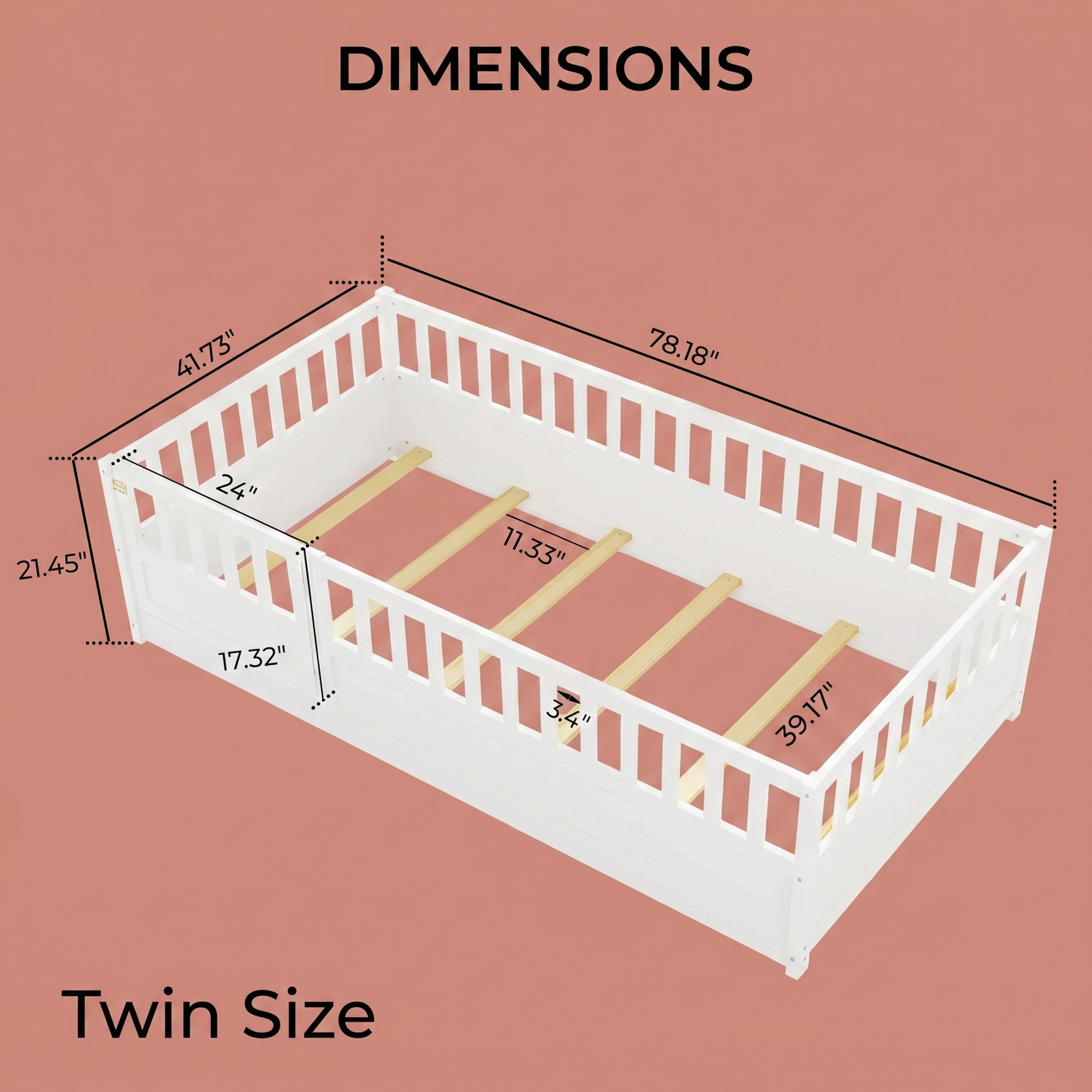 AKI Montessori Floor Bed - Twin Size