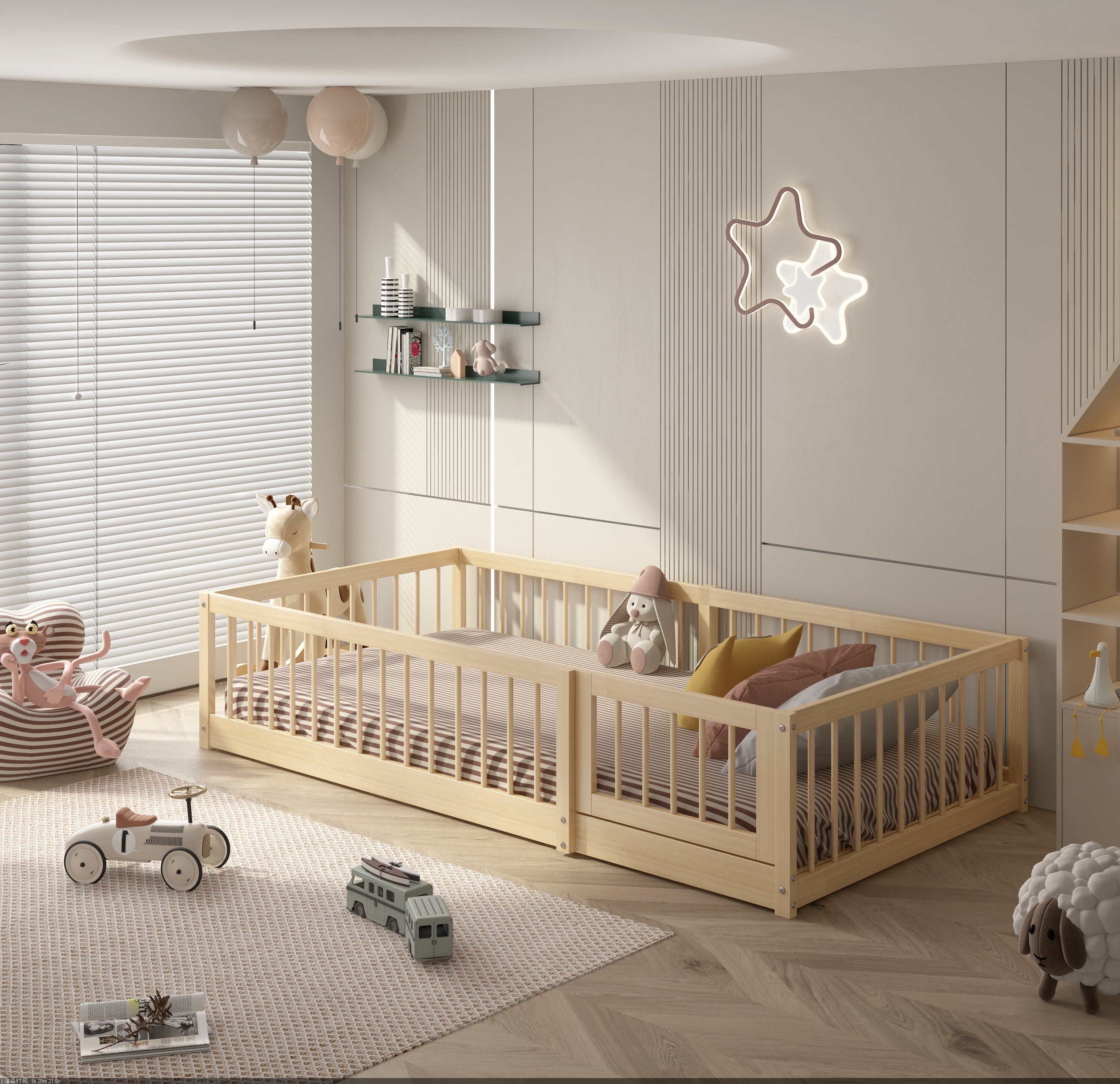 DREAM RAFT MONTESSORI NATURAL FLOOR BED FOR KIDS