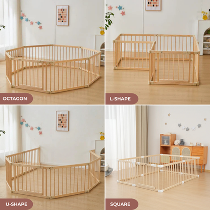 MESSI Wooden Playpen