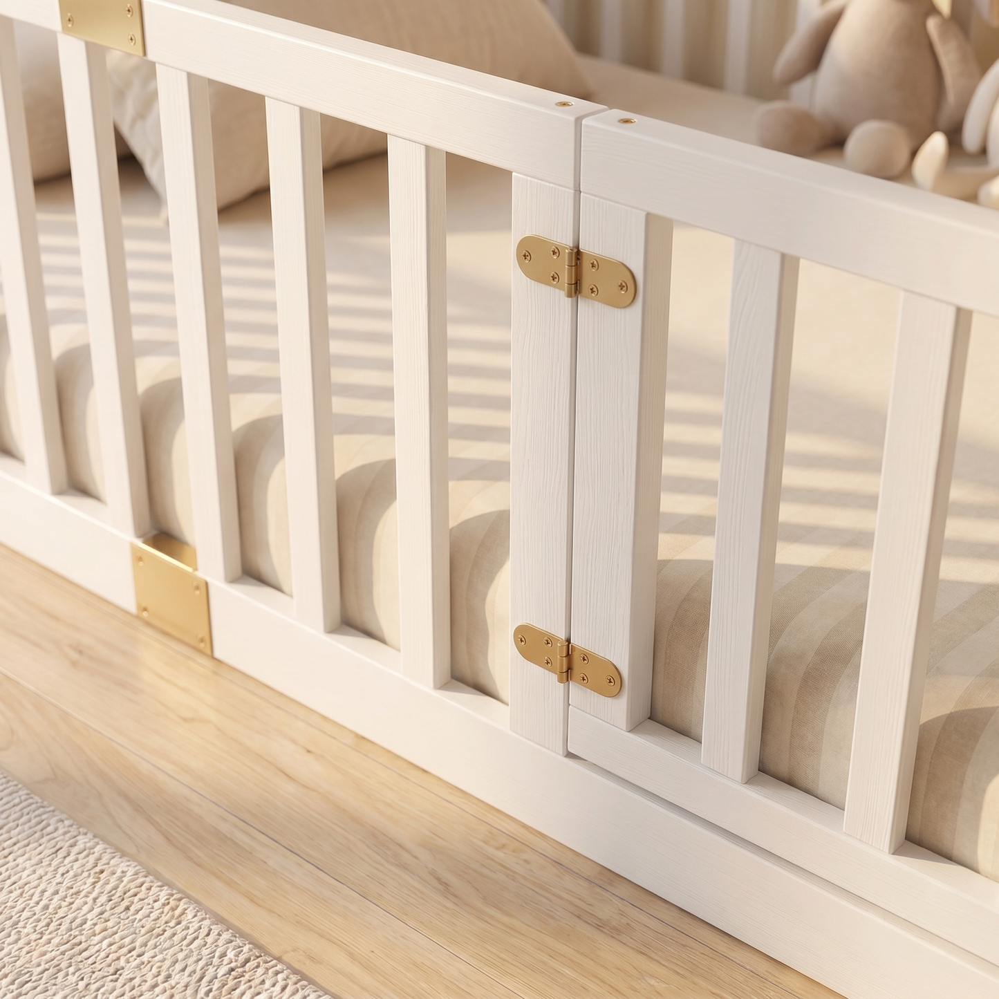 GAIA Floor Bed with High Railings