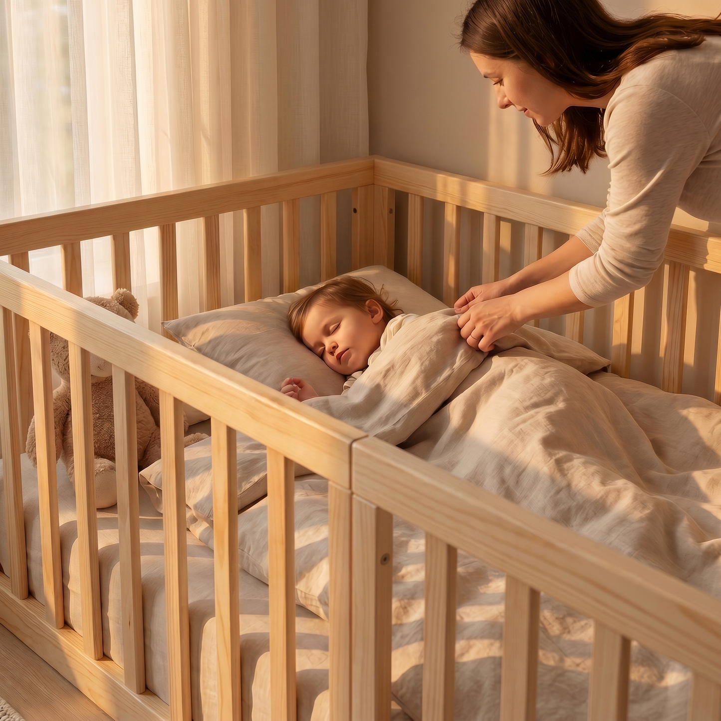 ELIO Floor Bed with Gate & High Railing