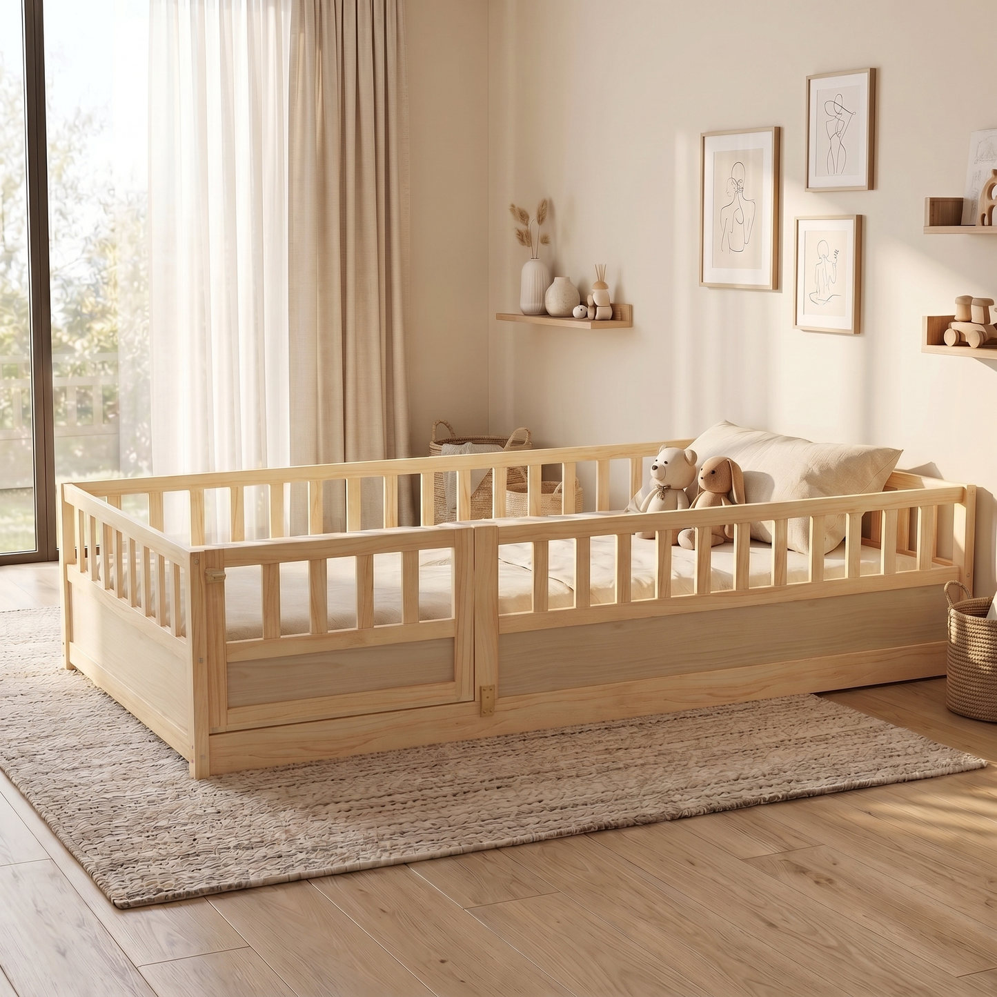 AKI Montessori Floor Bed - Twin Size