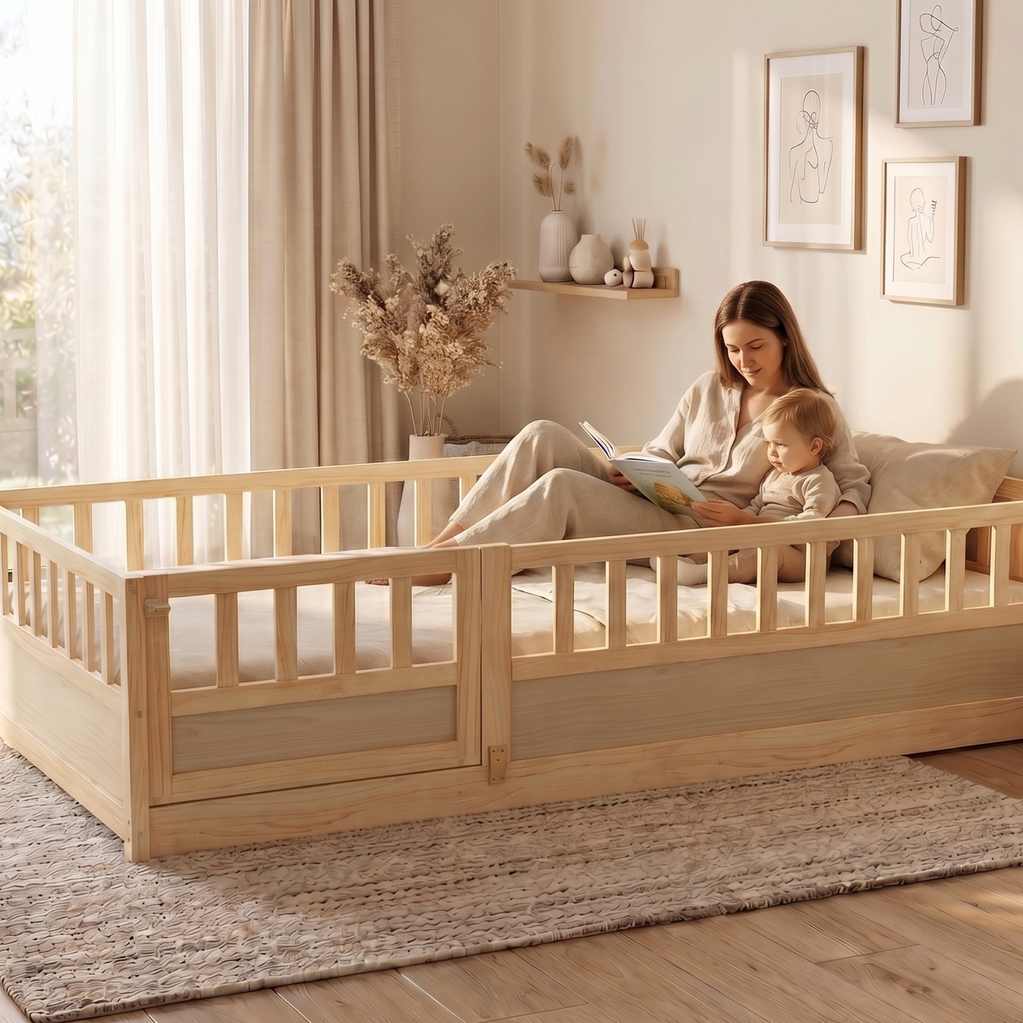 AKI Montessori Floor Bed - Twin Size