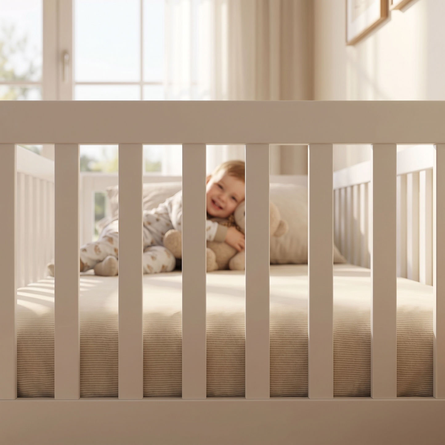 MEŽA Montessori Floor Bed with Rails & Gate