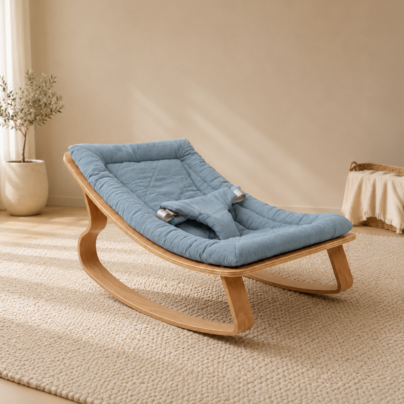 Cubby Wooden Baby Rocker