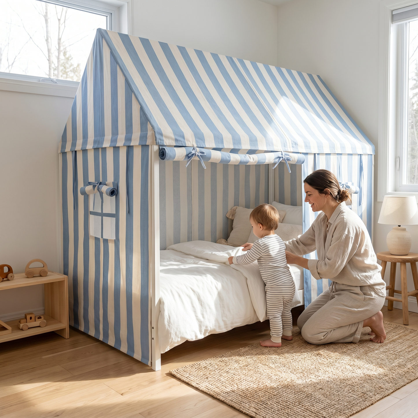 ARY House Bed Stripped Canopy