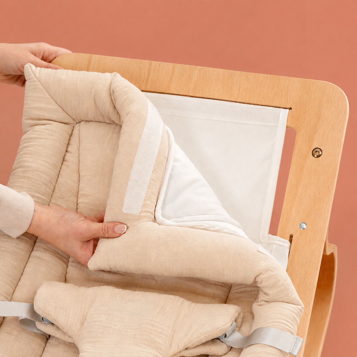 Cubby Wooden Baby Rocker
