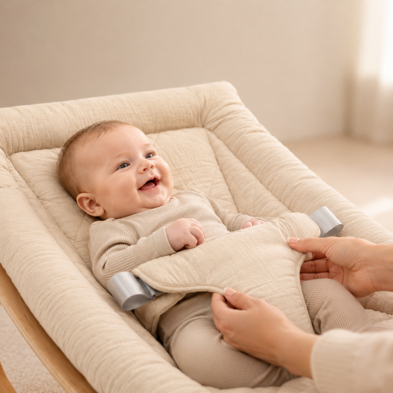 Cubby Wooden Baby Rocker