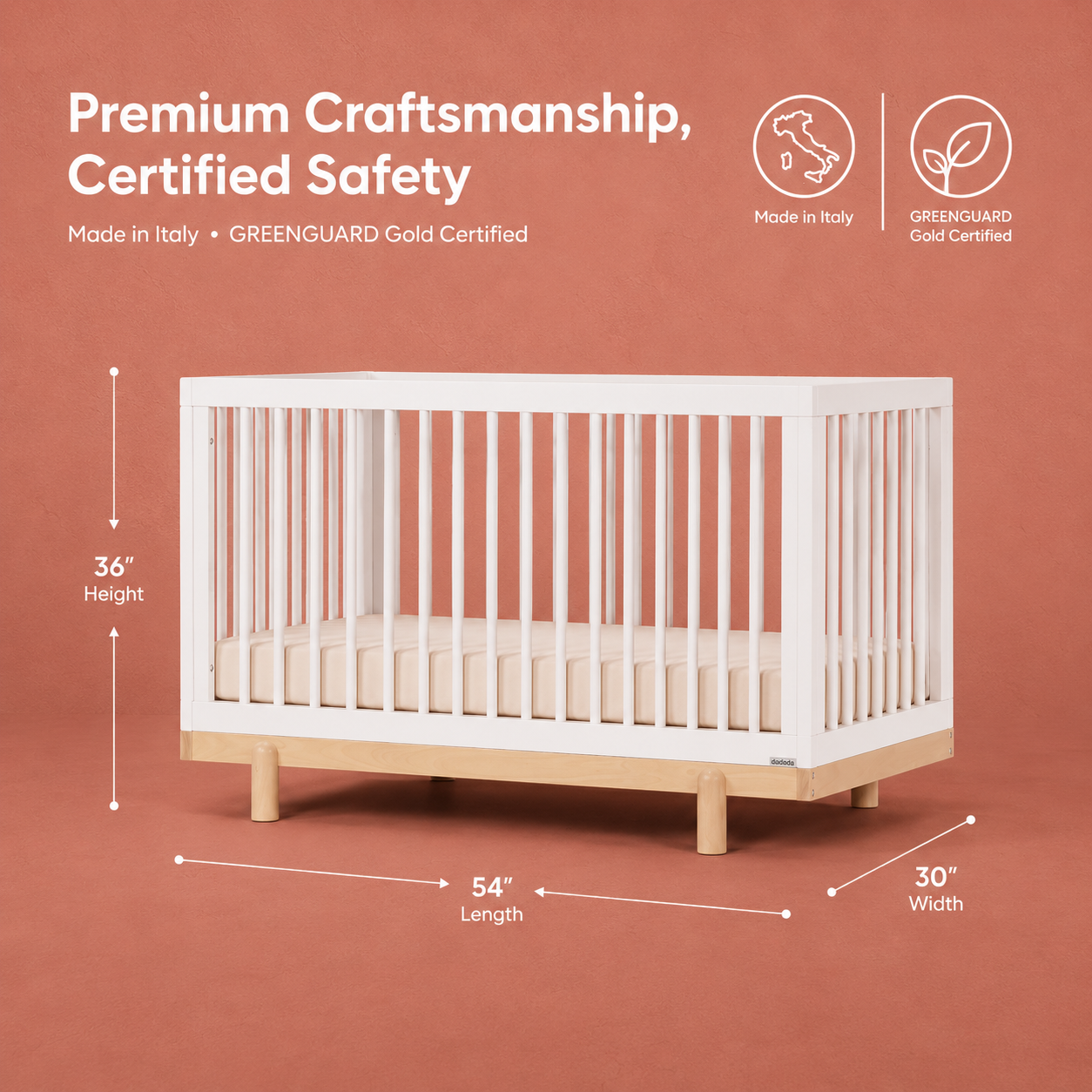 Luma 4-in-1 Convertible Crib