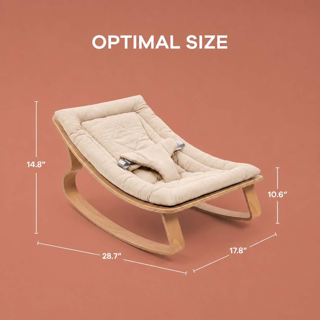 Cubby Wooden Baby Rocker