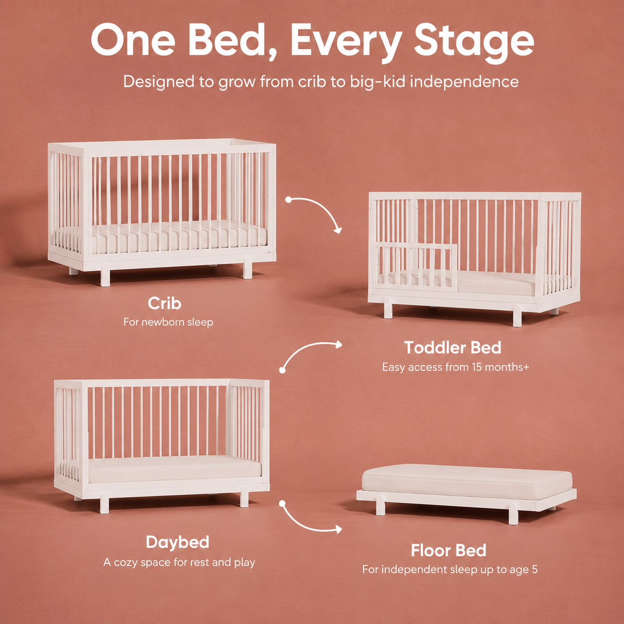 Luma 4-in-1 Convertible Crib