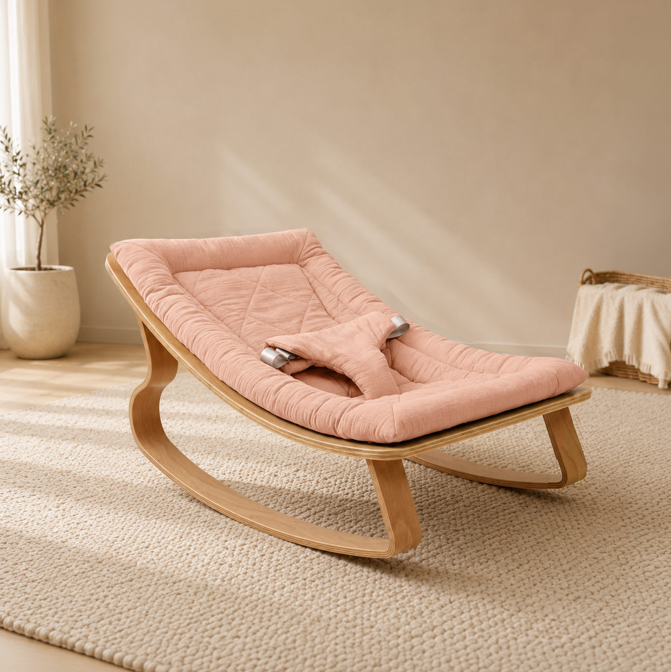 Cubby Wooden Baby Rocker