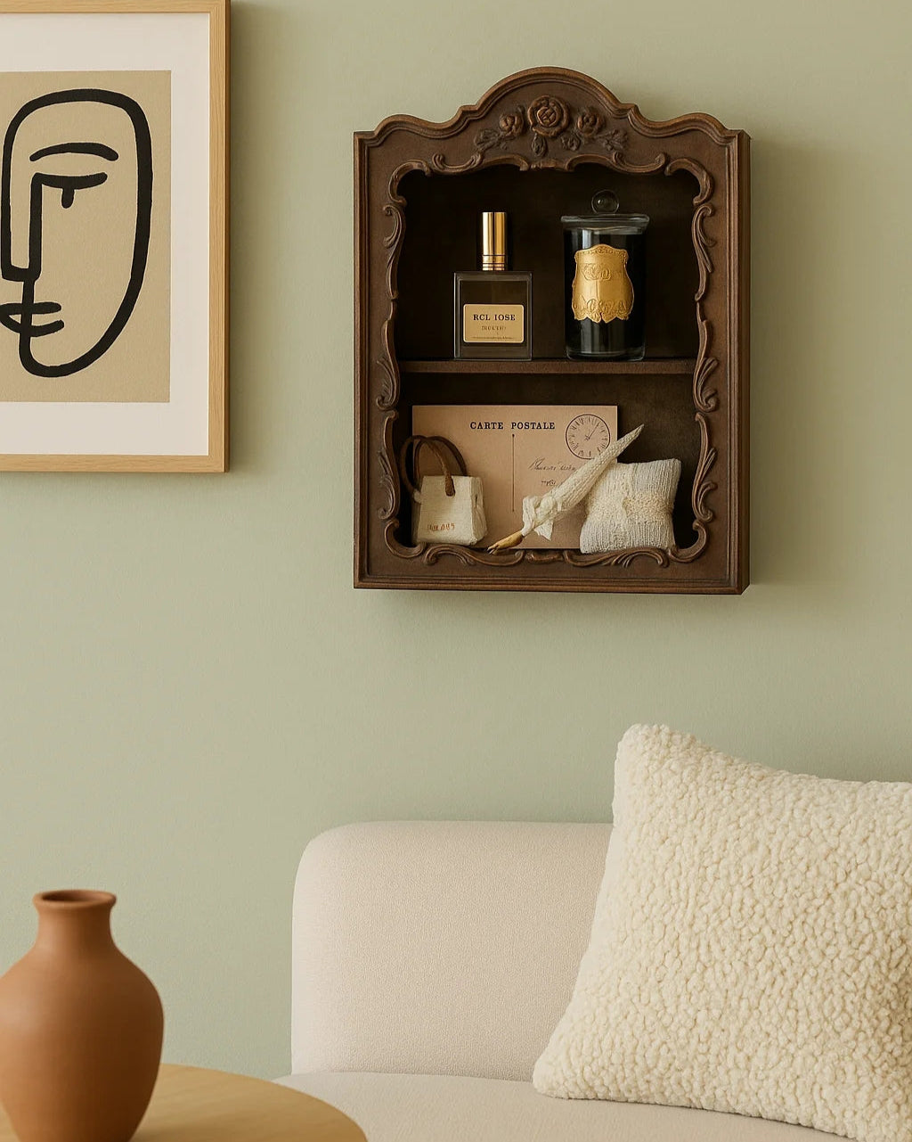 Retro French Storage Shelf