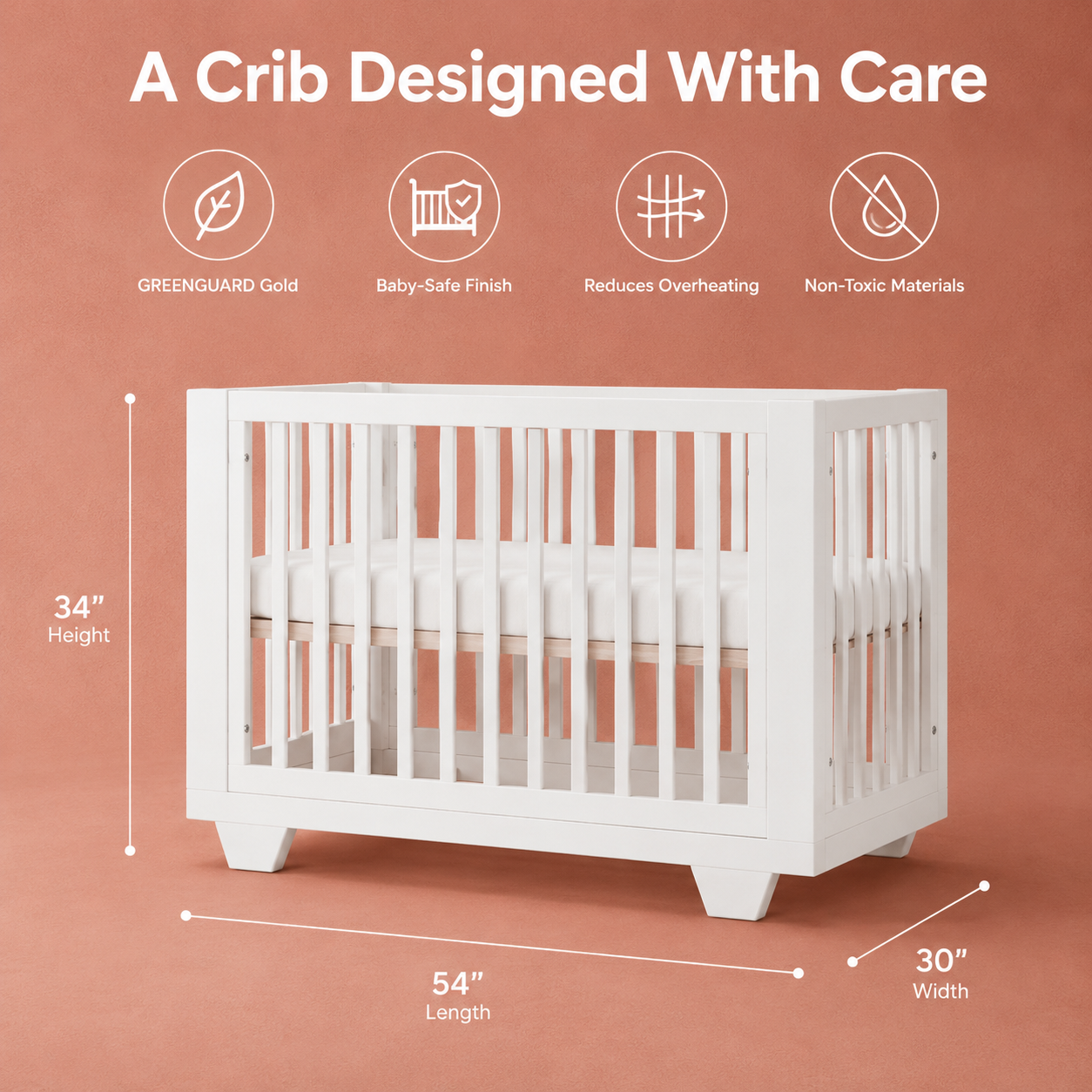 Sprout 8-in-1 Convertible Crib & Cradle