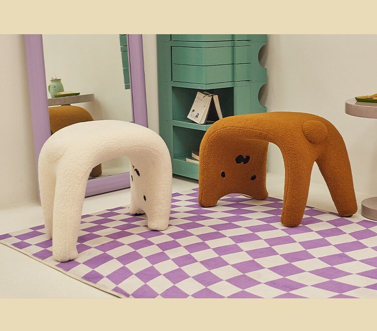 Adorable Cat Face Stool