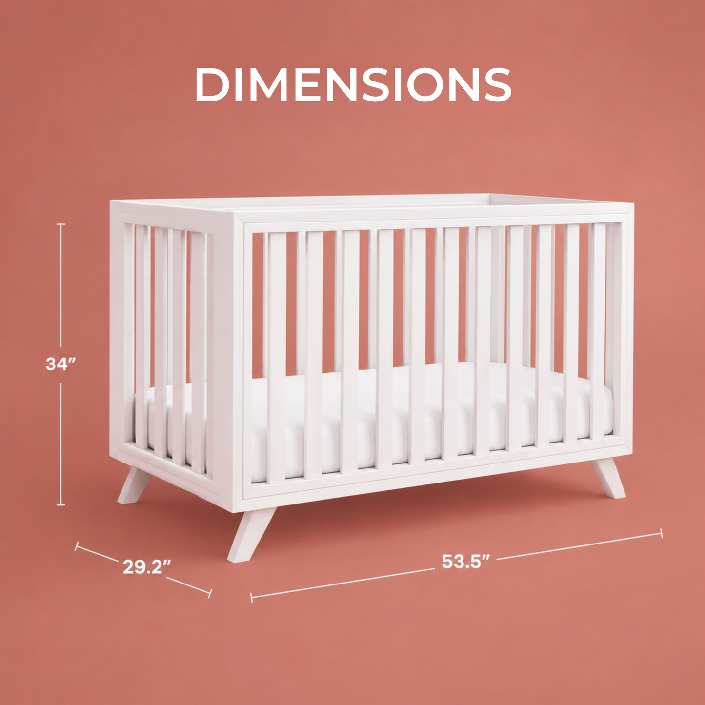 Cubby Crib 3-in-1 Convertible Crib