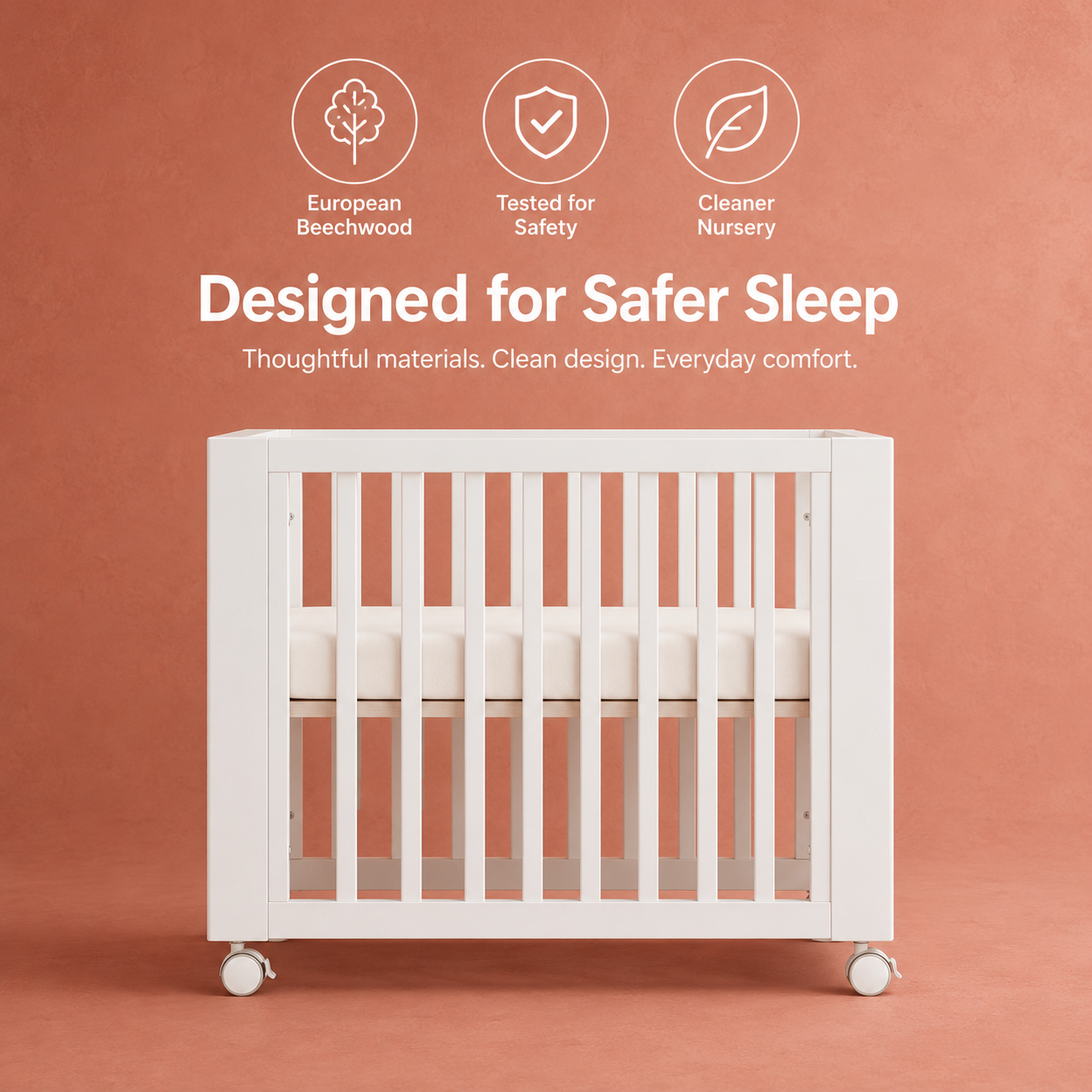 Sprout 8-in-1 Convertible Crib & Cradle