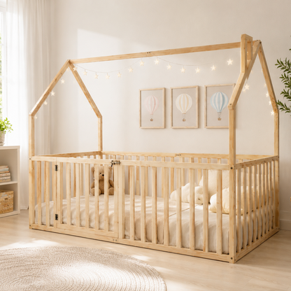 KAI House Bed with High Railings