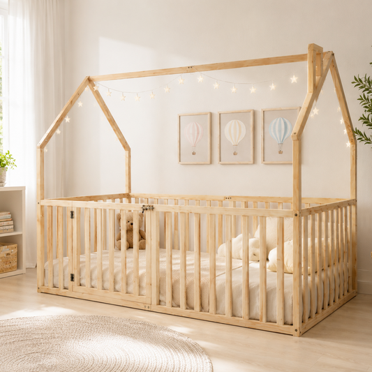 KAI House Bed with High Railings